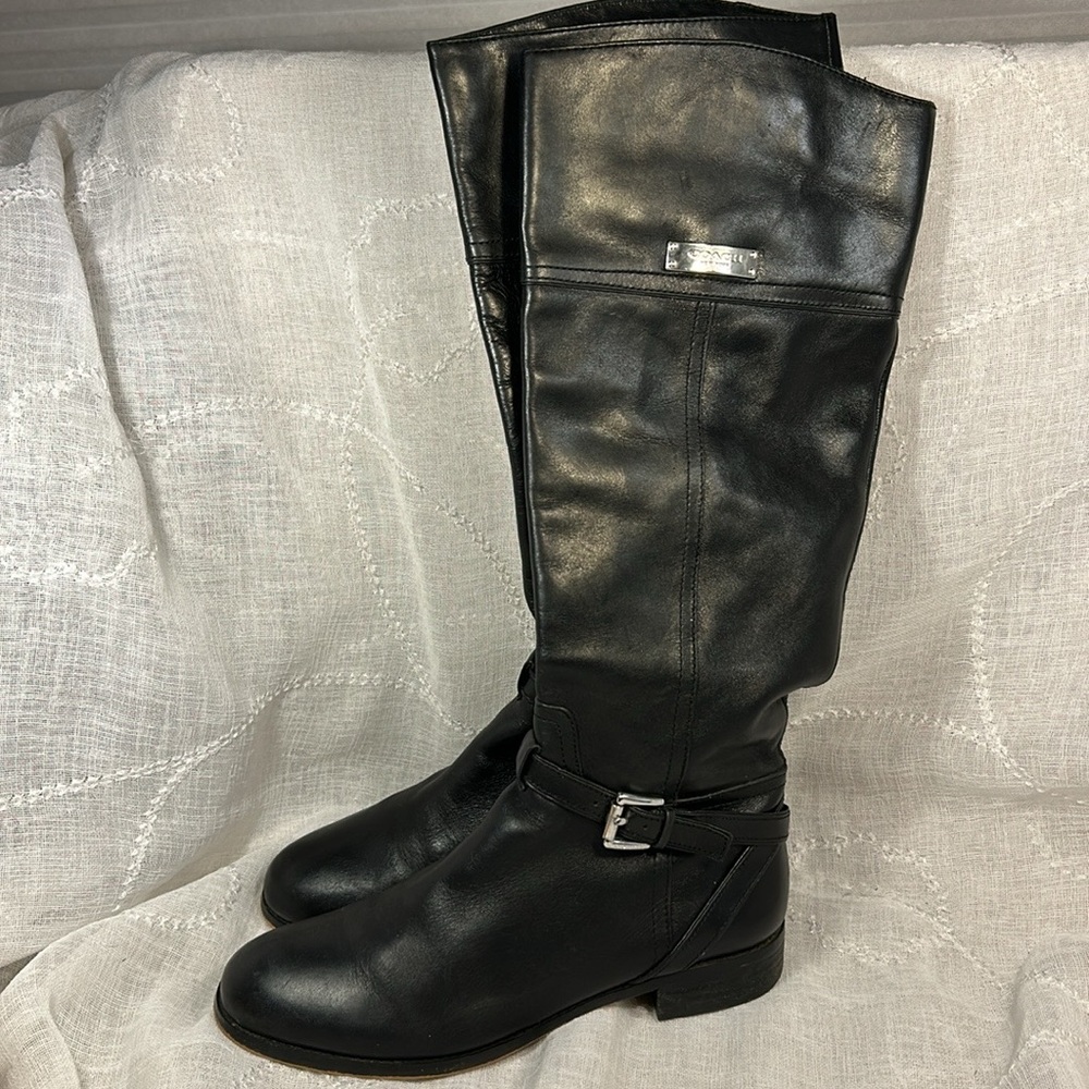 Coach Micha almost NEW leather tall boots - Picture 2 of 16
